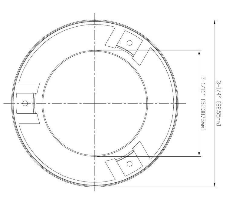 Tyco RFII White Flat Cover Plate - 139 Degrees - Image 3